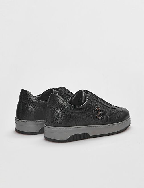 Cabani Ayakkabı Siyah Erkek Deri Sneaker 117876R - Görsel 4