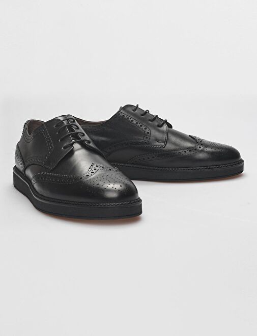 Cabani Ayakkabı Siyah Erkek Deri Günlük Ayakkabı 121927 - Görsel 5