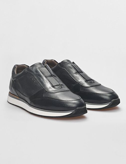 Hakiki Deri Lacivert Erkek Spor Ayakkabı - Görsel 3