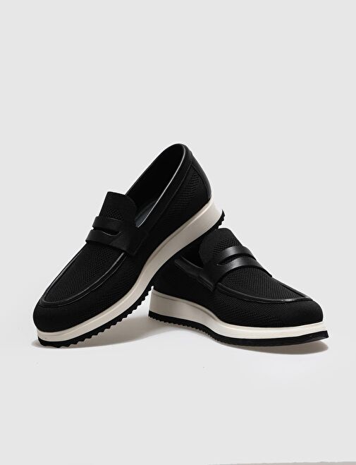 Triko Siyah Erkek Günlük Ayakkabı - Görsel 5