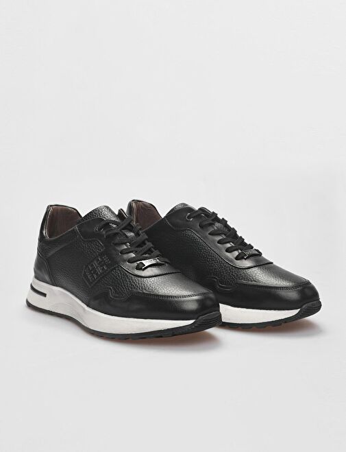 Cabani Ayakkabı Siyah Erkek Deri Sneaker 28990 - Görsel 3