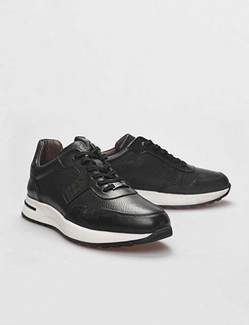 Cabani Ayakkabı Siyah Erkek Deri Sneaker 28990 - Görsel 5