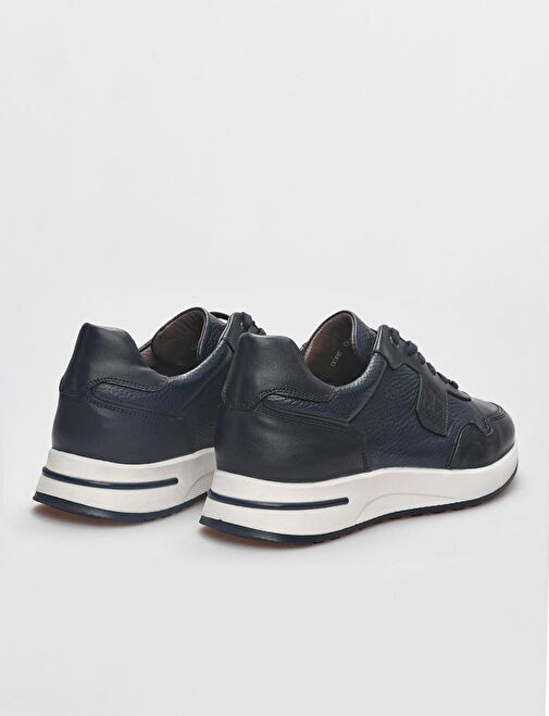 Cabani Ayakkabı Lacivert Erkek Deri Sneaker 28988 - Görsel 4