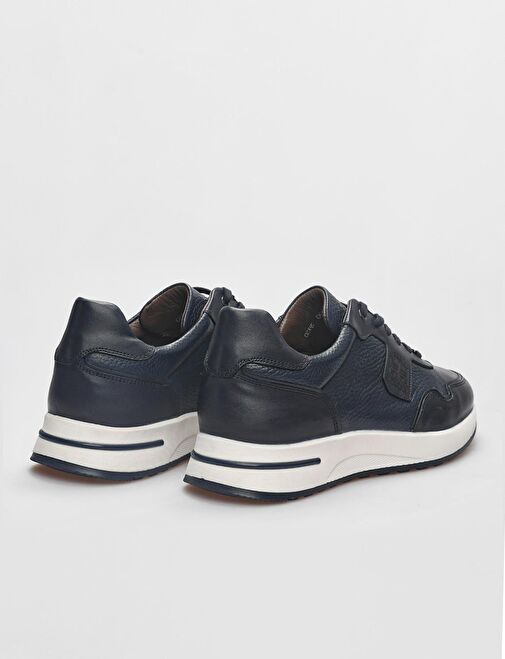 Cabani Ayakkabı Lacivert Erkek Deri Sneaker 121861 - Görsel 4
