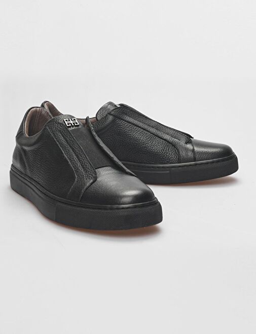 Cabani Ayakkabı Siyah Erkek Deri Sneaker 121679S - Görsel 5