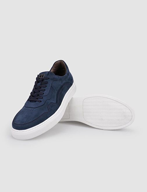 Cabani Ayakkabı Lacivert Erkek Nubuk Sneaker 121961 - Görsel 5
