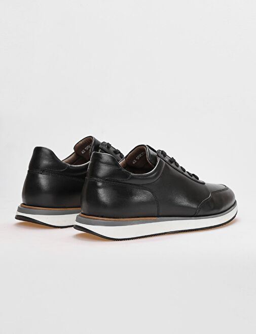 Cabani Ayakkabı Siyah Erkek Deri Sneaker 122273 - Görsel 4