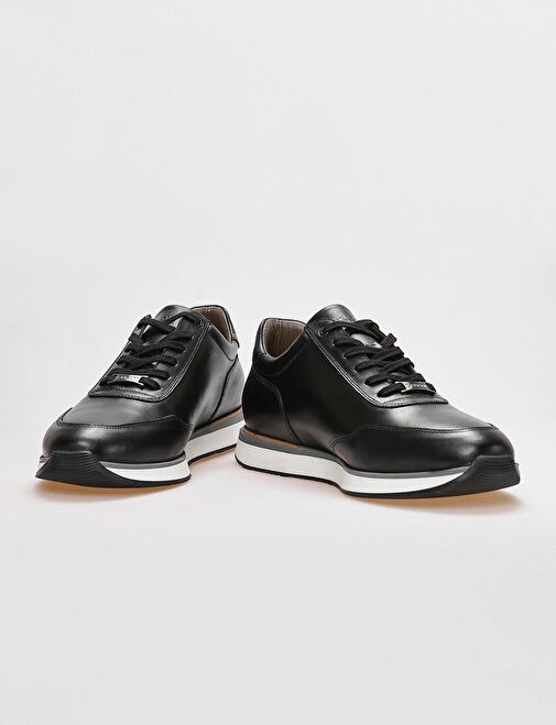 Cabani Ayakkabı Siyah Erkek Deri Sneaker 122273 - Görsel 5