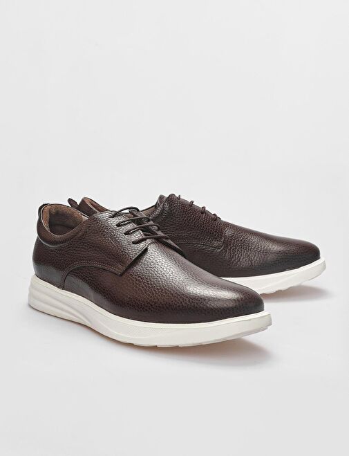 Cabani Ayakkabı Kahverengi Erkek Deri Günlük Ayakkabı 122795 - Görsel 5