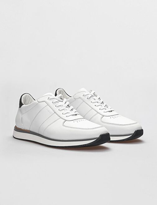 Cabani Ayakkabı Beyaz Erkek Deri Sneaker 29338 - Görsel 3