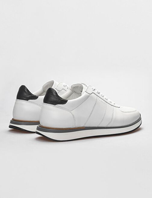 Cabani Ayakkabı Beyaz Erkek Deri Sneaker 29338 - Görsel 4