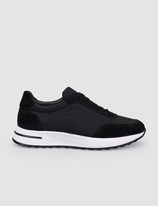 Cabani Ayakkabı Siyah Erkek Süet Sneaker 122888 - Görsel 2