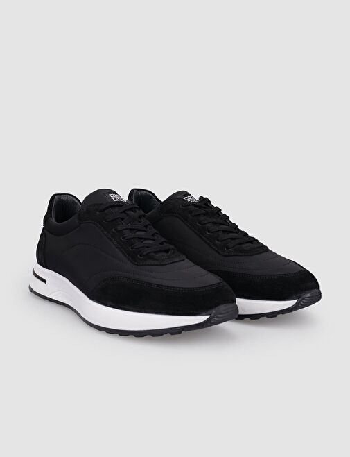 Cabani Ayakkabı Siyah Erkek Süet Sneaker 122888 - Görsel 3