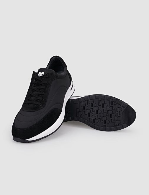 Cabani Ayakkabı Siyah Erkek Süet Sneaker 122888 - Görsel 5