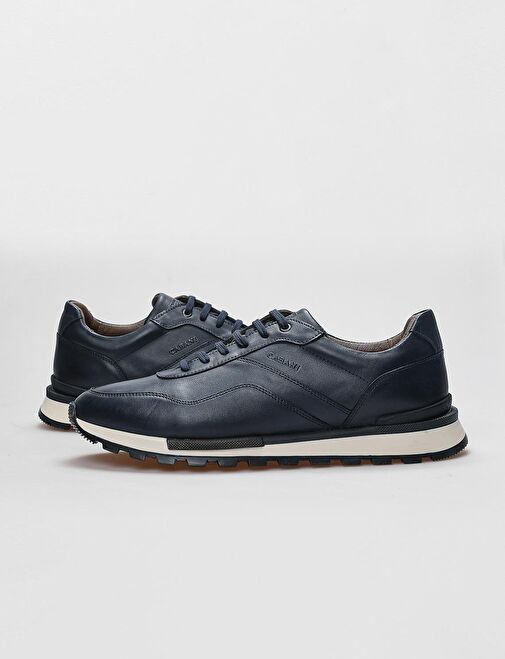 Cabani Ayakkabı Lacivert Erkek Deri Sneaker 29487 - Görsel 6