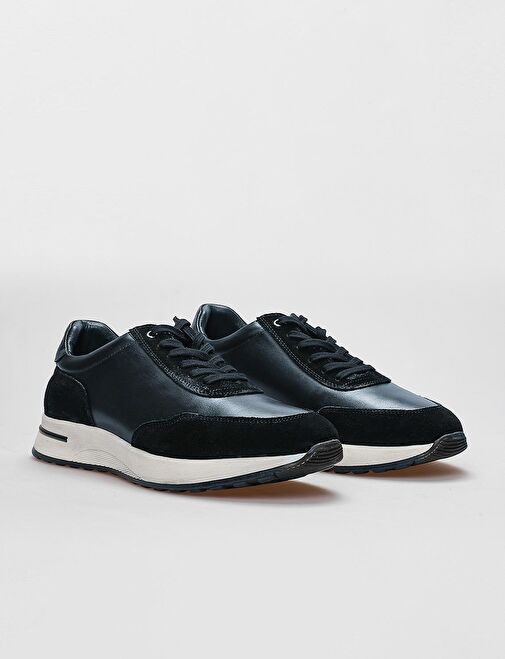 Cabani Ayakkabı Lacivert Erkek Deri Sneaker 29116 - Görsel 3