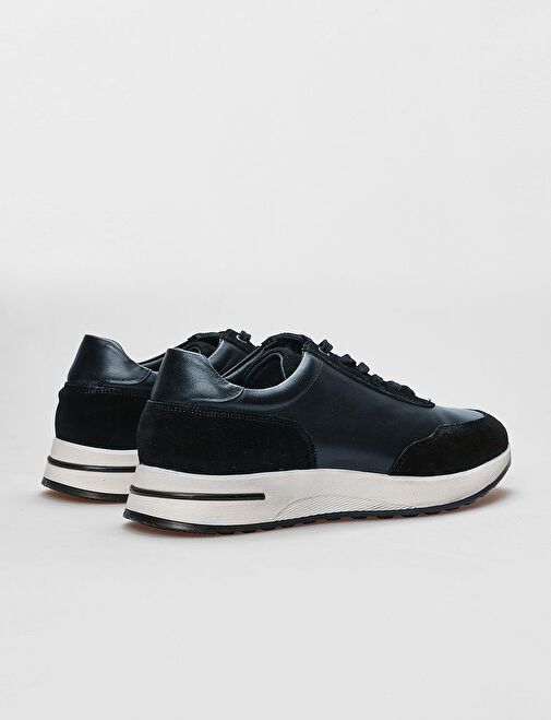 Cabani Ayakkabı Lacivert Erkek Deri Sneaker 29116 - Görsel 4