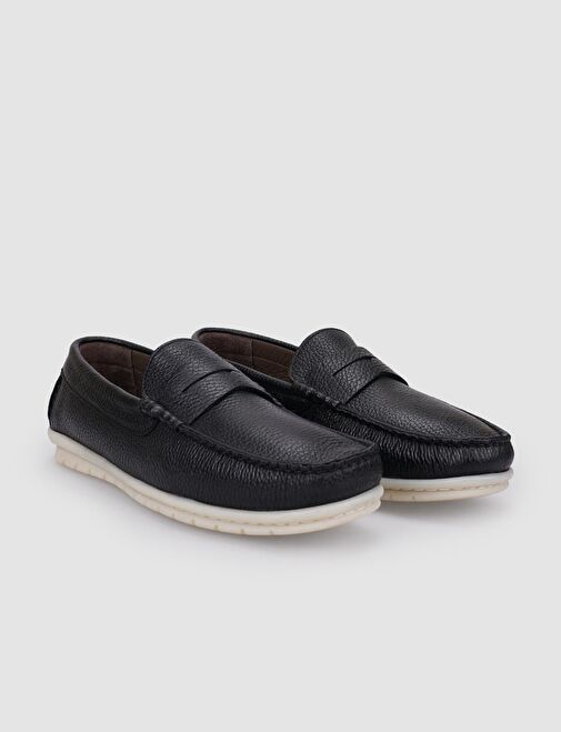 Cabani Ayakkabı Lacivert Erkek Deri Günlük Ayakkabı 121340F - Görsel 3