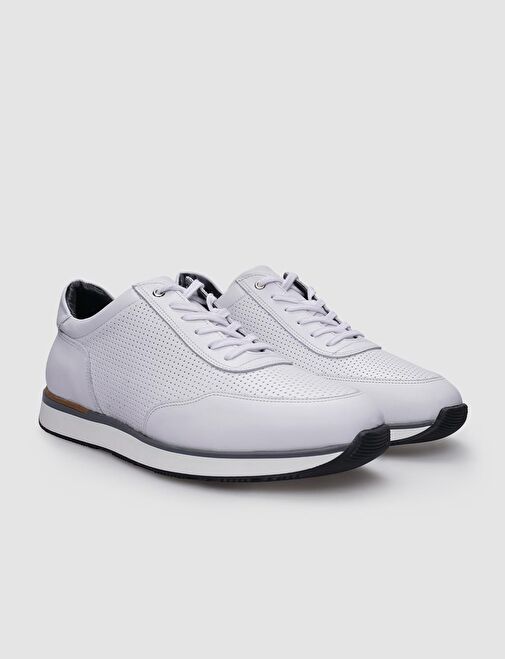 Cabani Ayakkabı Siyah Erkek Deri Sneaker 123021 - Görsel 3