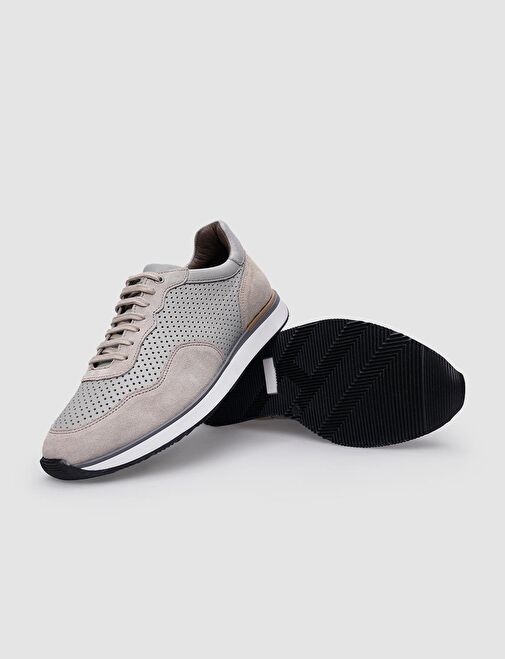 Cabani Ayakkabı Bej Erkek Süet Sneaker 123022 - Görsel 5
