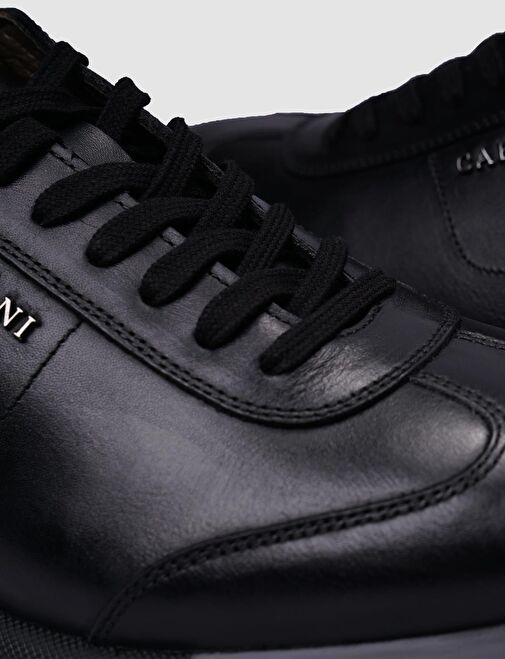 Cabani Ayakkabı Siyah Erkek Deri Sneaker 116764V - Görsel 5