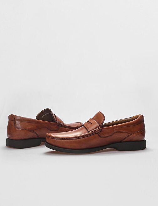 Hakiki Deri Taba Erkek Günlük Ayakkabı - Görsel 5