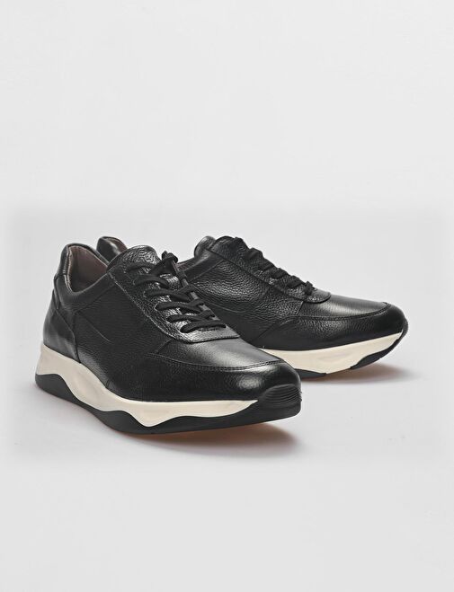 Cabani Ayakkabı Siyah Erkek Deri Sneaker 29220 - Görsel 5