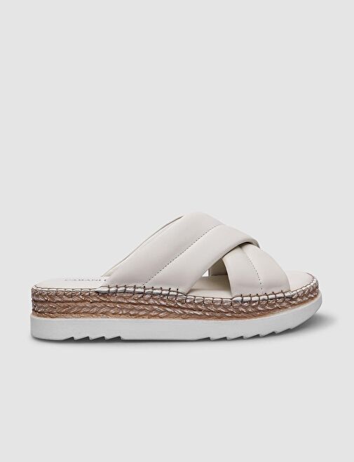 Cabani Ayakkabı Taba Kadın Deri Terlik 123149 - Görsel 2