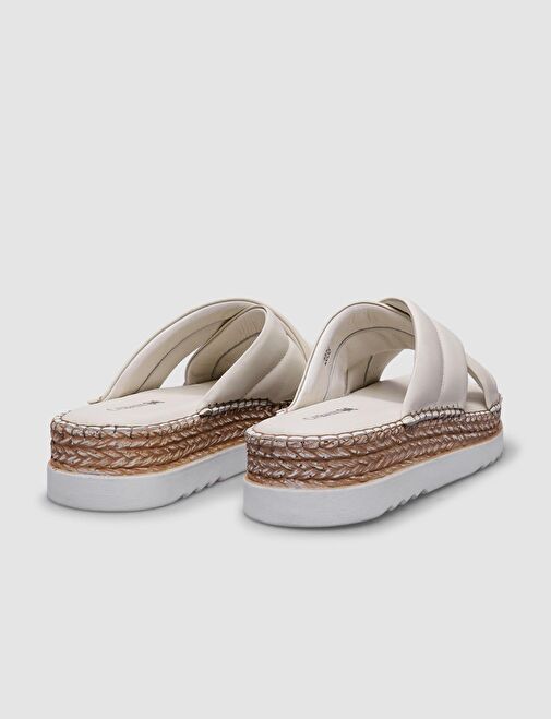 Cabani Ayakkabı Taba Kadın Deri Terlik 123149 - Görsel 4