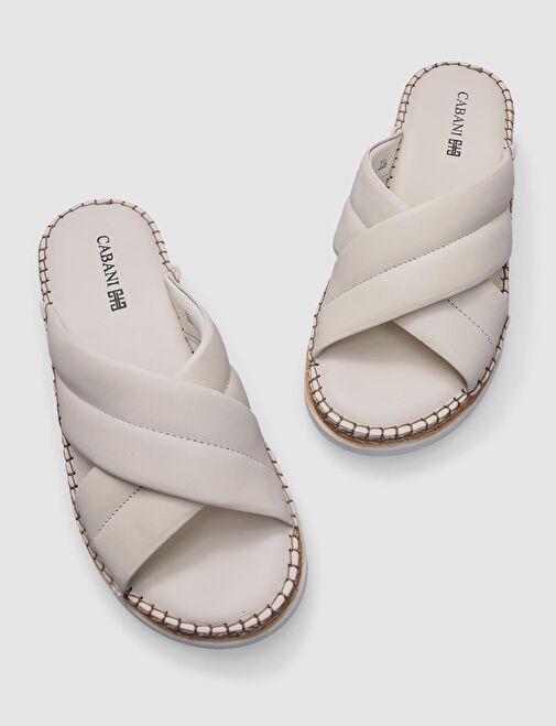 Cabani Ayakkabı Taba Kadın Deri Terlik 123149 - Görsel 5