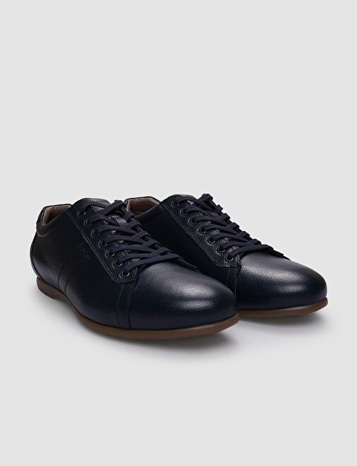 Cabani Ayakkabı Lacivert Erkek Deri Günlük Ayakkabı 123156 - Görsel 3