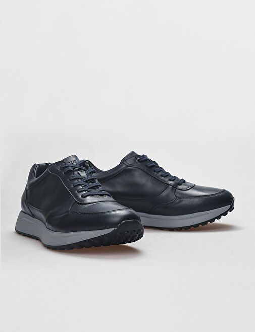 Cabani Ayakkabı Lacivert Erkek Deri Sneaker 29232 - Görsel 5