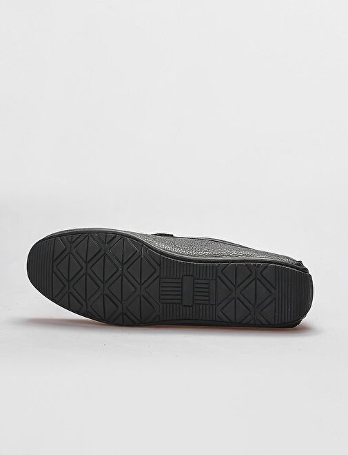 Hakiki Deri Siyah Tokalı Erkek Loafer - Görsel 5