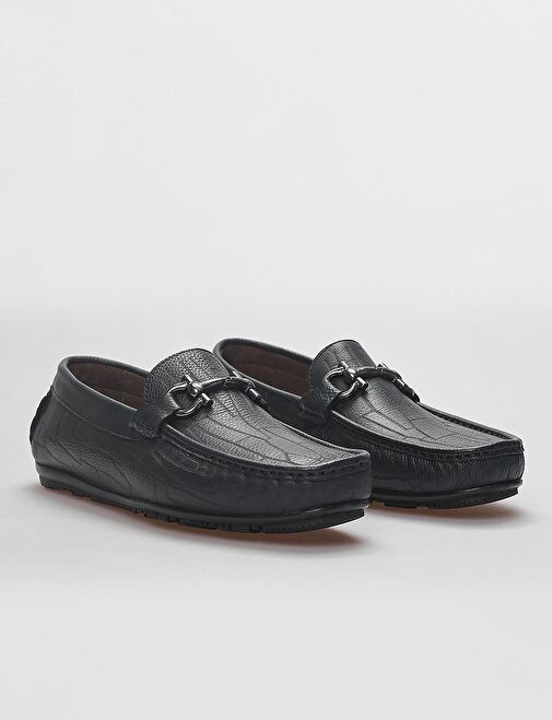 Cabani Ayakkabı Siyah Erkek Deri Loafer 123166 - Görsel 3