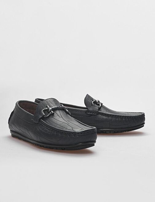 Cabani Ayakkabı Siyah Erkek Deri Loafer 123166 - Görsel 5