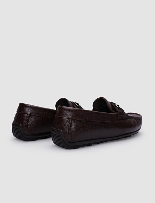 Cabani Ayakkabı Kahverengi Erkek Deri Loafer 123167 - Görsel 4