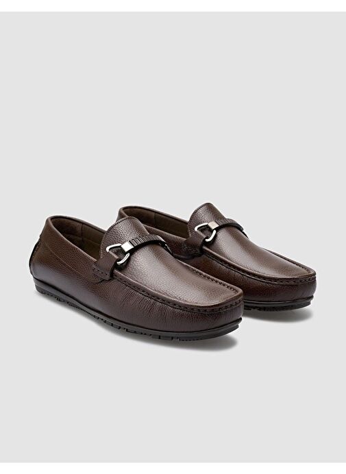 Cabani Ayakkabı Kahverengi Erkek Deri Loafer 123168 - Görsel 3