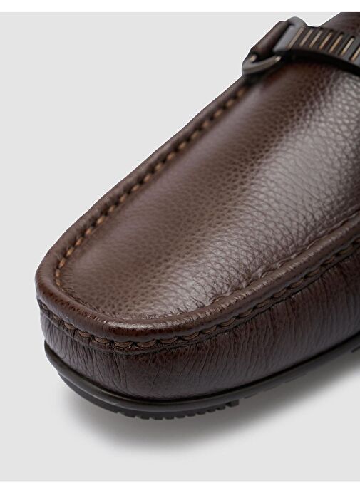 Cabani Ayakkabı Kahverengi Erkek Deri Loafer 123168 - Görsel 8