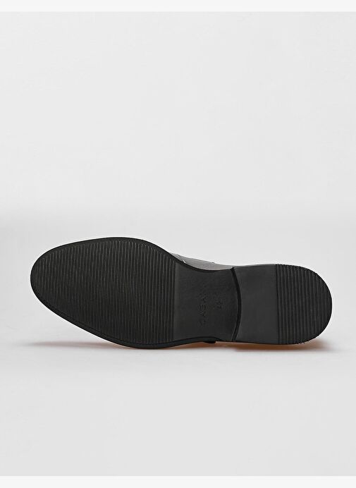 Hakiki Deri Siyah Çift Tokalı Erkek Klasik Ayakkabı - Görsel 5