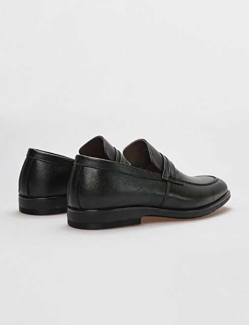 Hakiki Deri Siyah Erkek Klasik Ayakkabı - Görsel 4