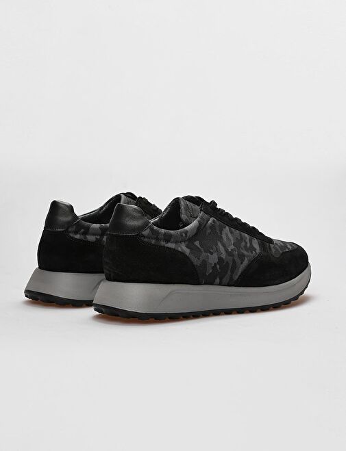 Cabani Ayakkabı Siyah Erkek Süet Sneaker 29433 - Görsel 4