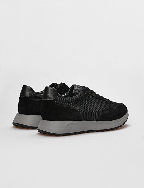 Cabani Ayakkabı Siyah Erkek Süet Sneaker 29438 - Görsel 4