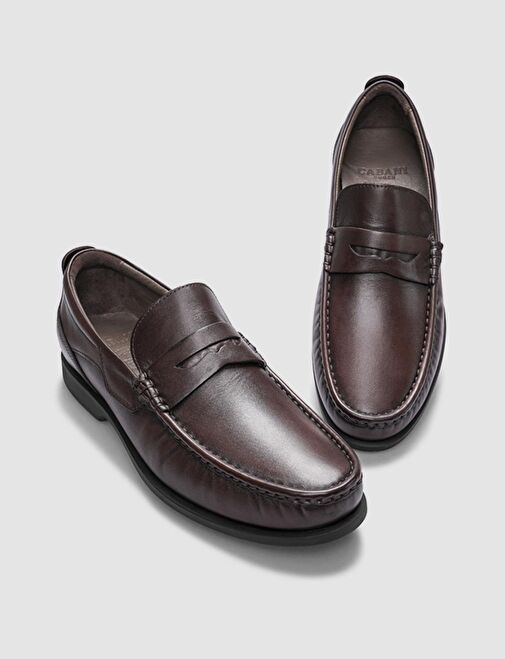Cabani Ayakkabı Kahverengi Erkek Deri Günlük Ayakkabı 112909B - Görsel 5