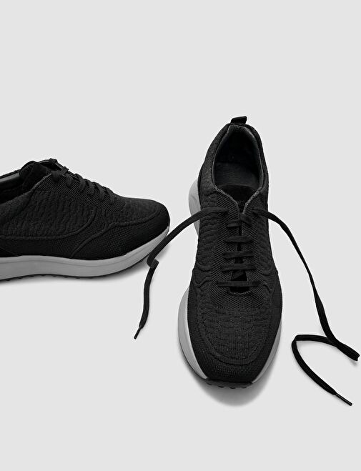 Cabani Ayakkabı Siyah Erkek Sneaker 123710 - Görsel 5