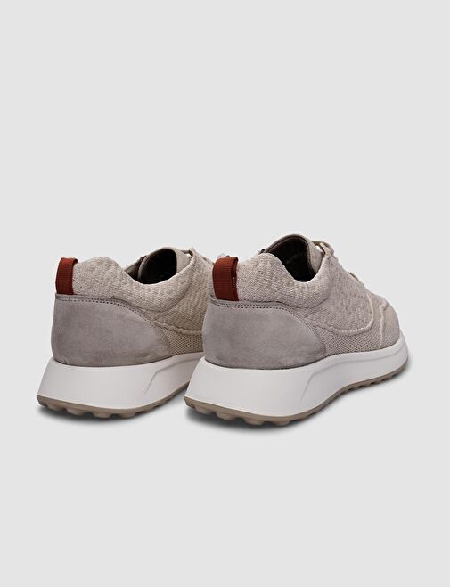 Triko Bej Bağcıklı Erkek Spor Ayakkabı - Görsel 4