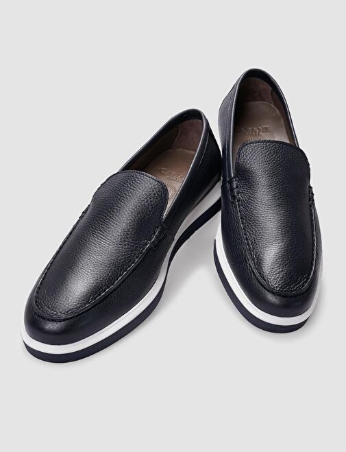 Cabani Ayakkabı Lacivert Erkek Deri Günlük Ayakkabı 29801 - Görsel 7