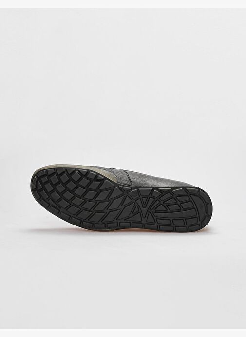 Hakiki Deri Siyah Erkek Günlük Ayakkabı - Görsel 5