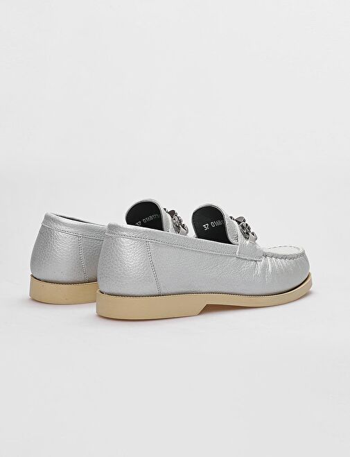 Cabani Ayakkabı Kahverengi Kadın Deri Loafer 123779 - Görsel 4