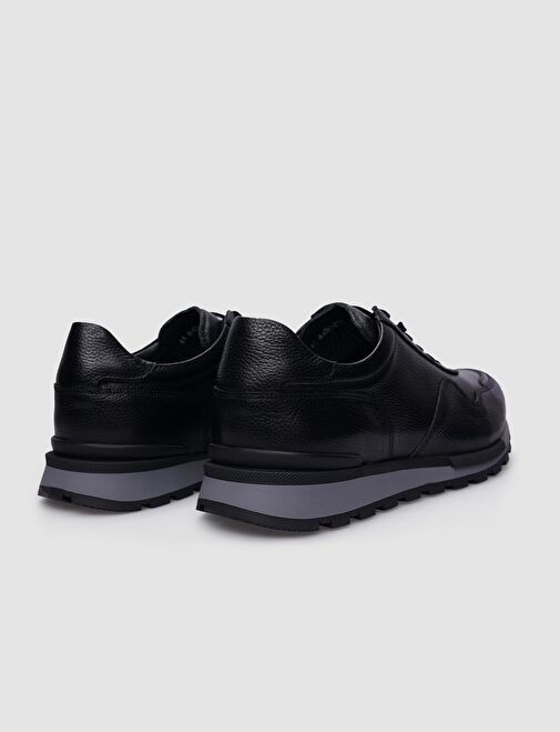 Cabani Ayakkabı Siyah Erkek Deri Sneaker 112940A - Görsel 4