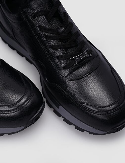 Cabani Ayakkabı Siyah Erkek Deri Sneaker 112940A - Görsel 5